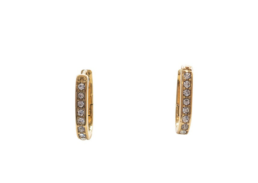 Dazzling Diamond Hoops