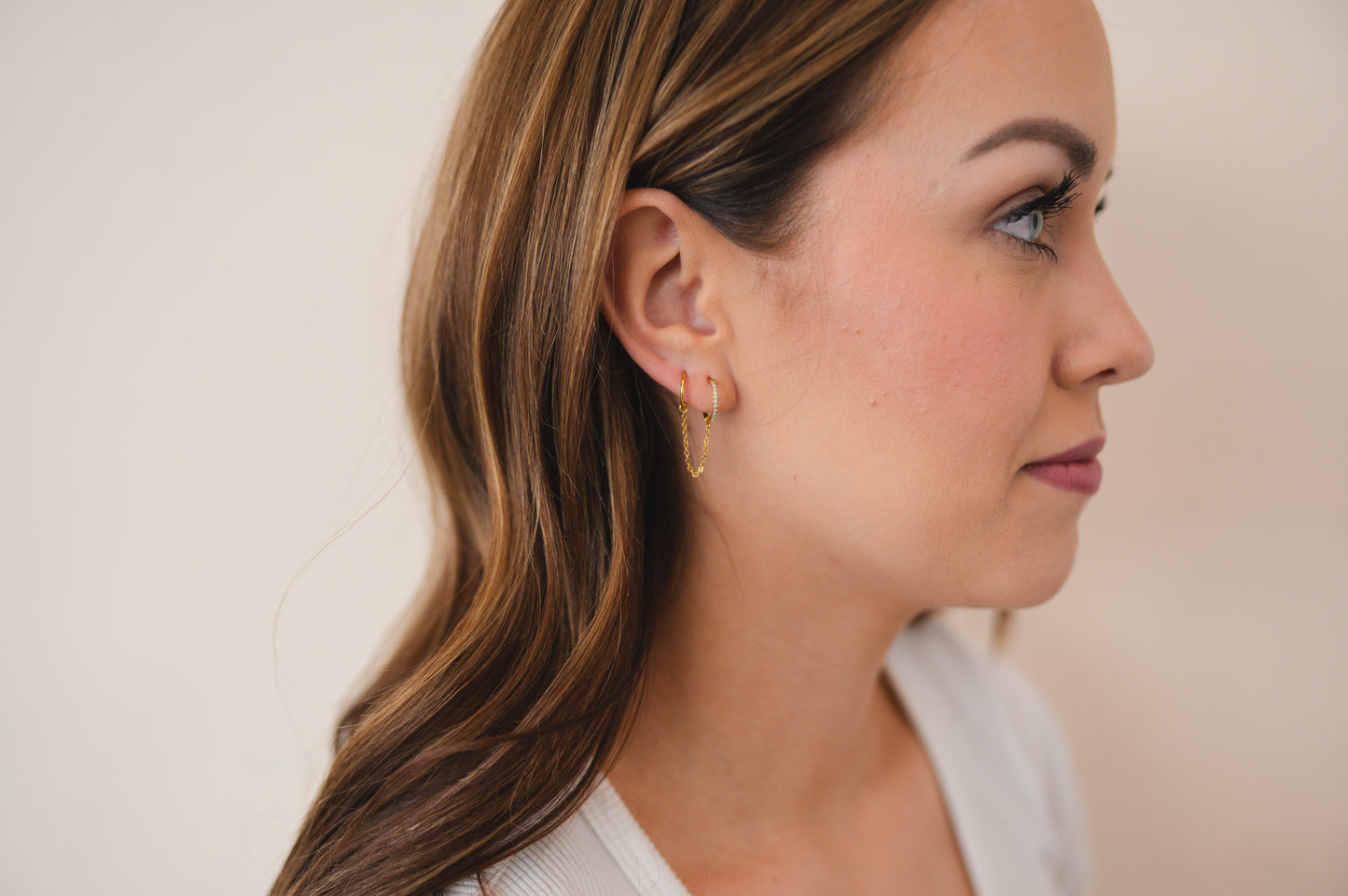 Infinity Diamond Hoop