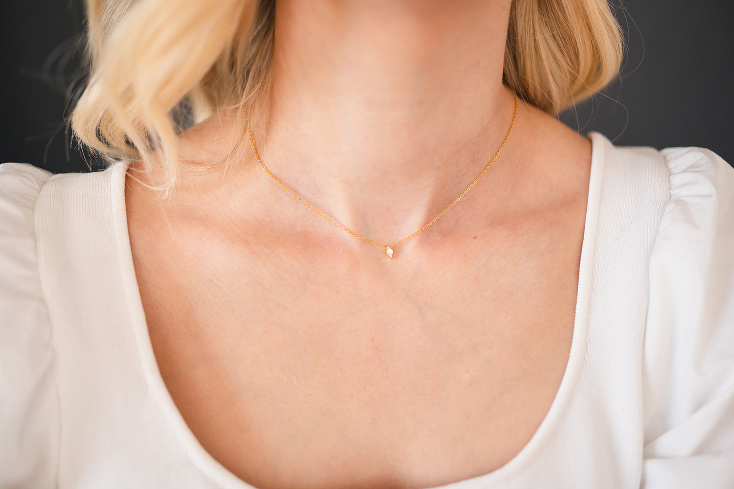 Rhombus Chain Necklace