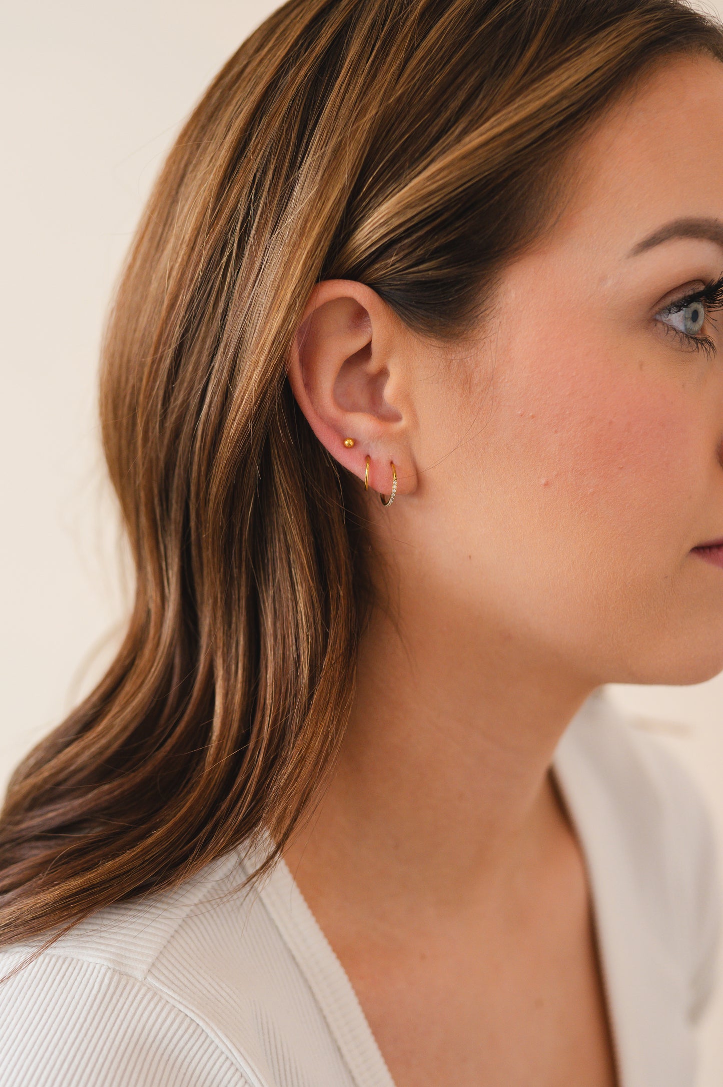 Infinity Diamond Hoop