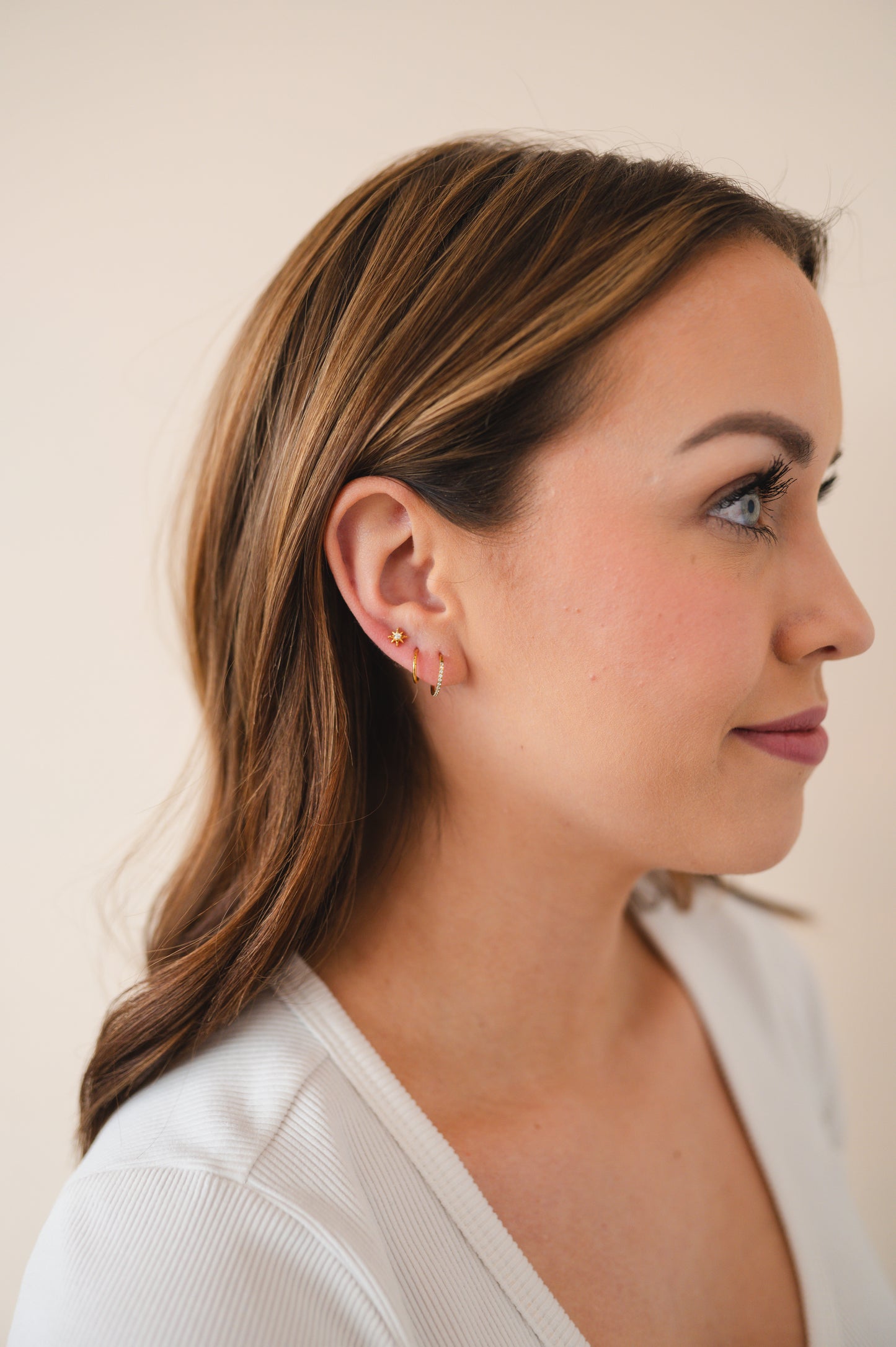 Infinity Diamond Hoop