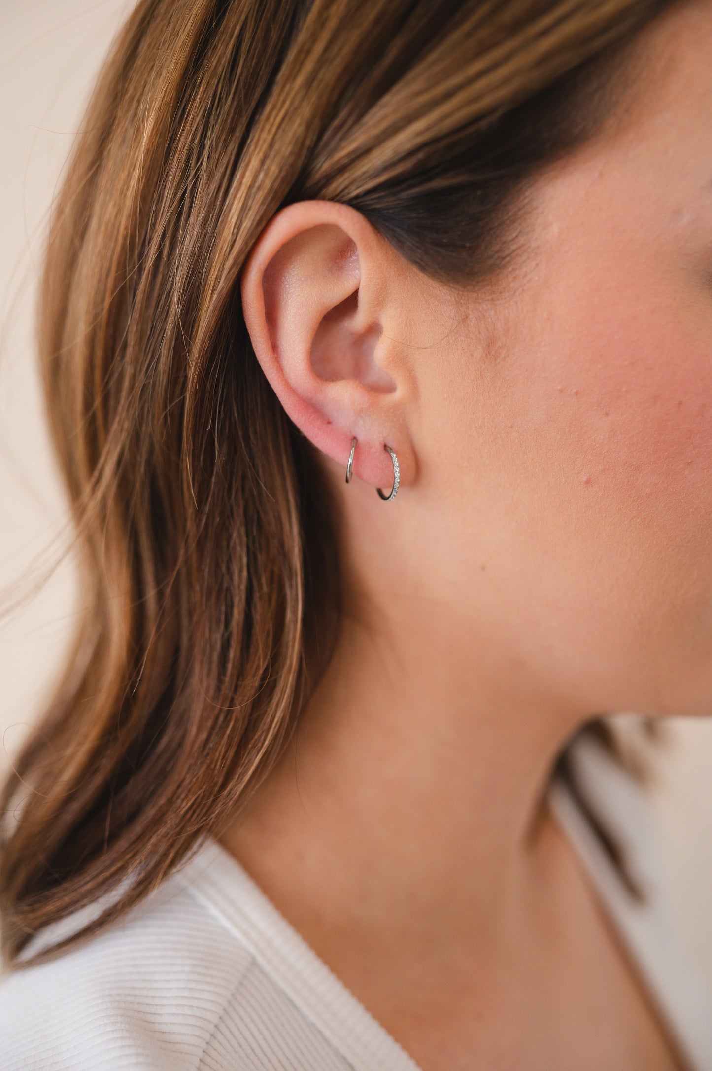 Infinity Diamond Hoop