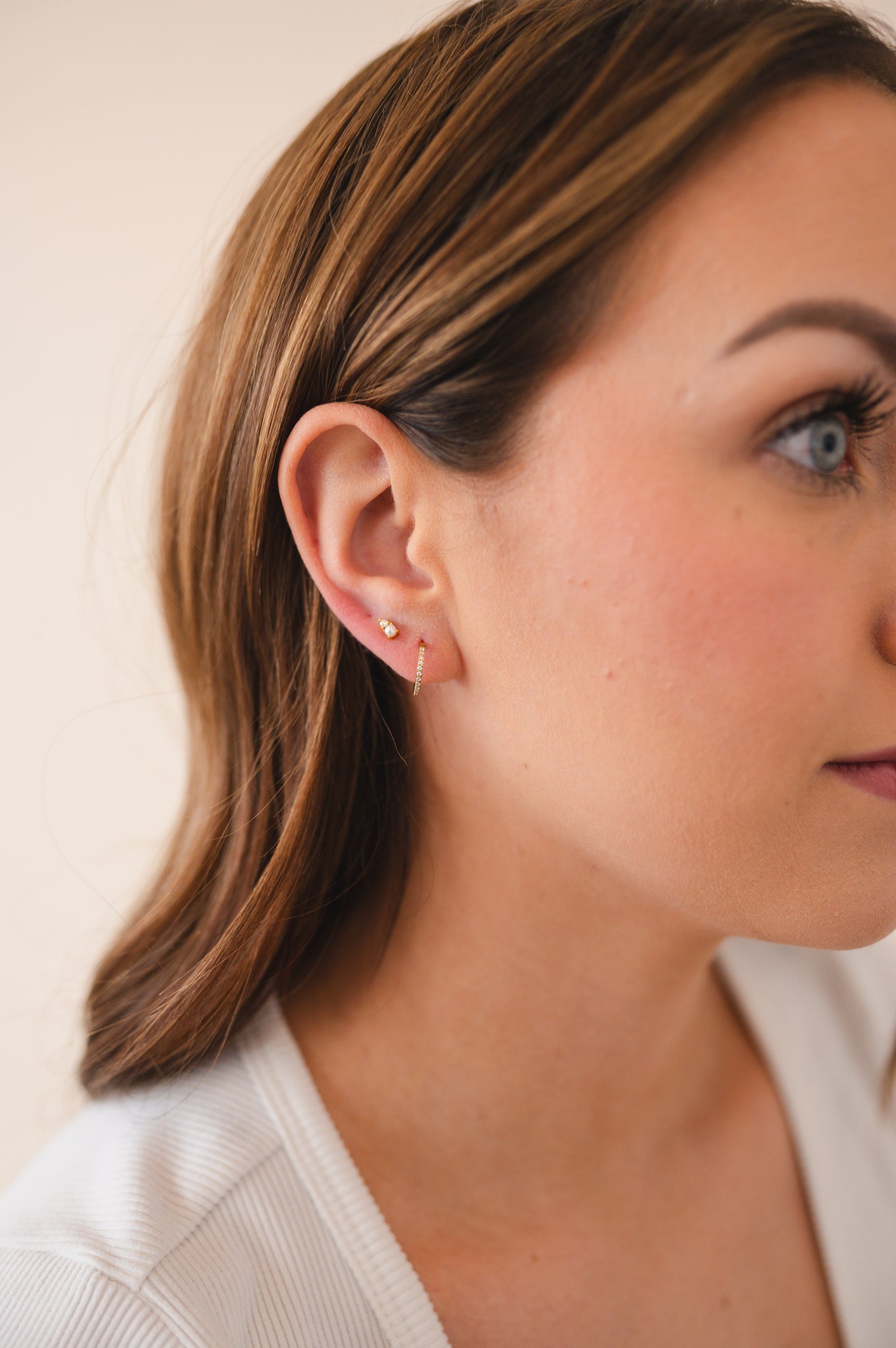 Infinity Diamond Hoop