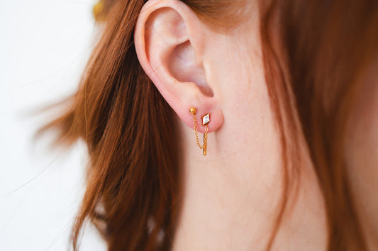 Set the Bar Backdrop Earrings