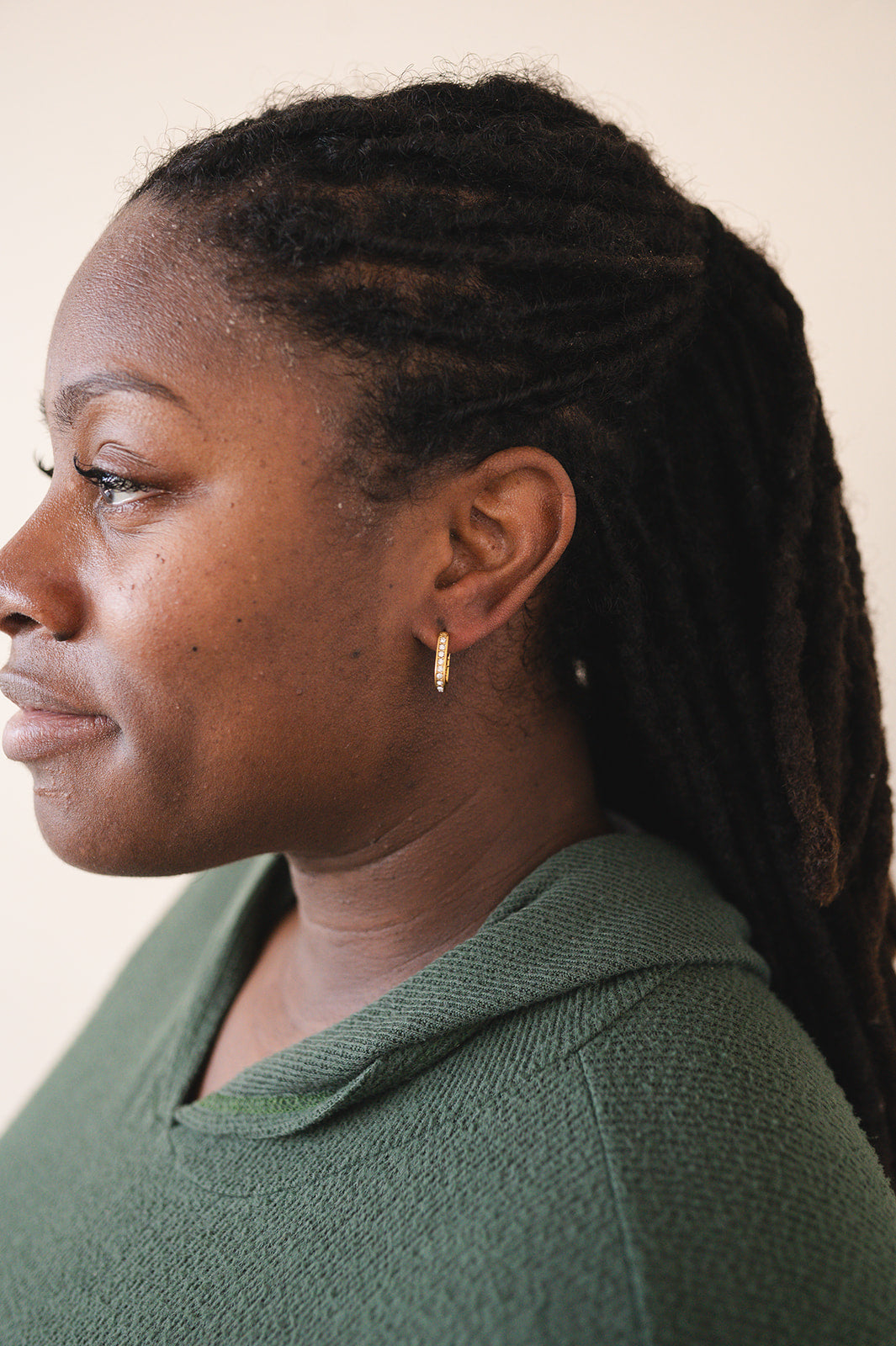 Dazzling Diamond Hoops