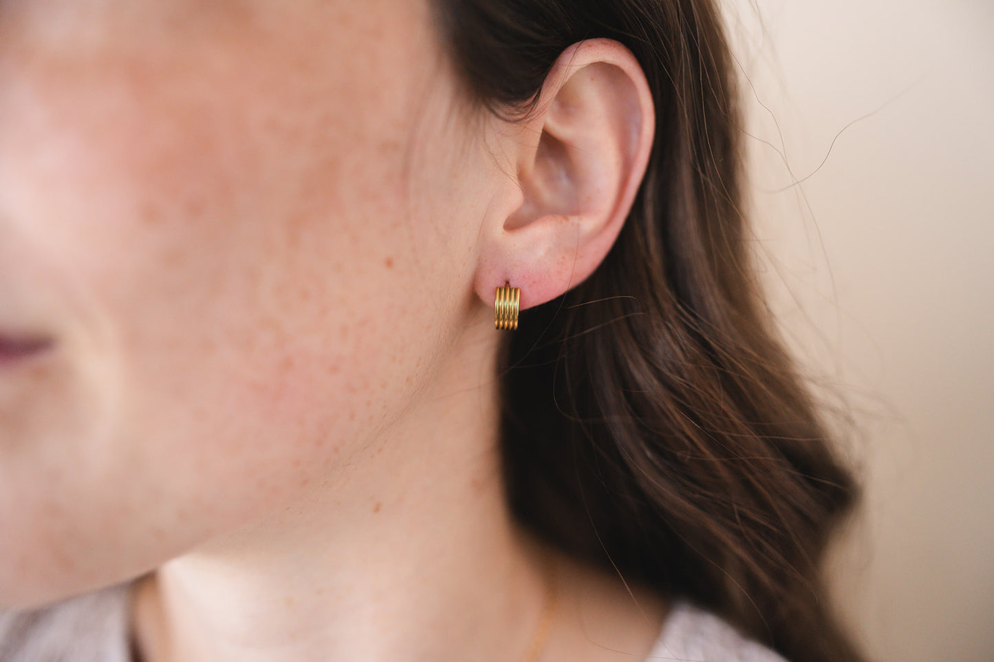 Layered-Luxe Chunky Hoops