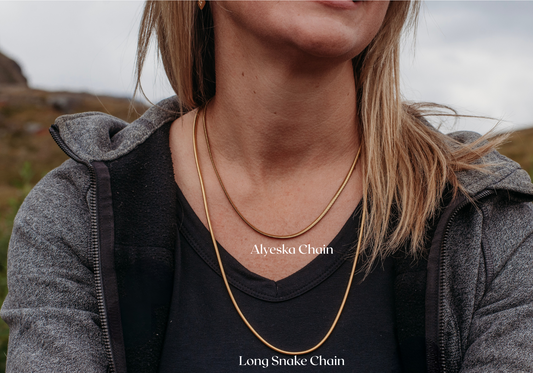 Long Snake Chain Necklace