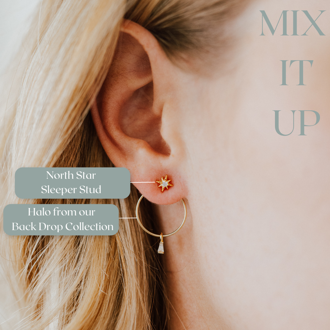 North Star Sleeper Stud Earring