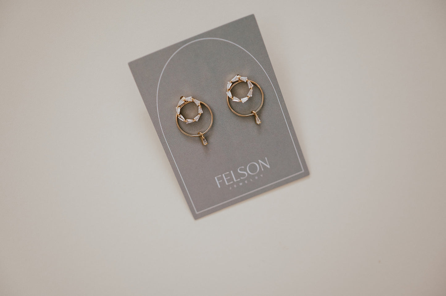 Halo Back Drop Earring