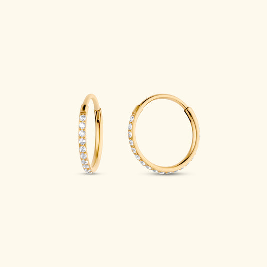 Infinity Diamond Hoop