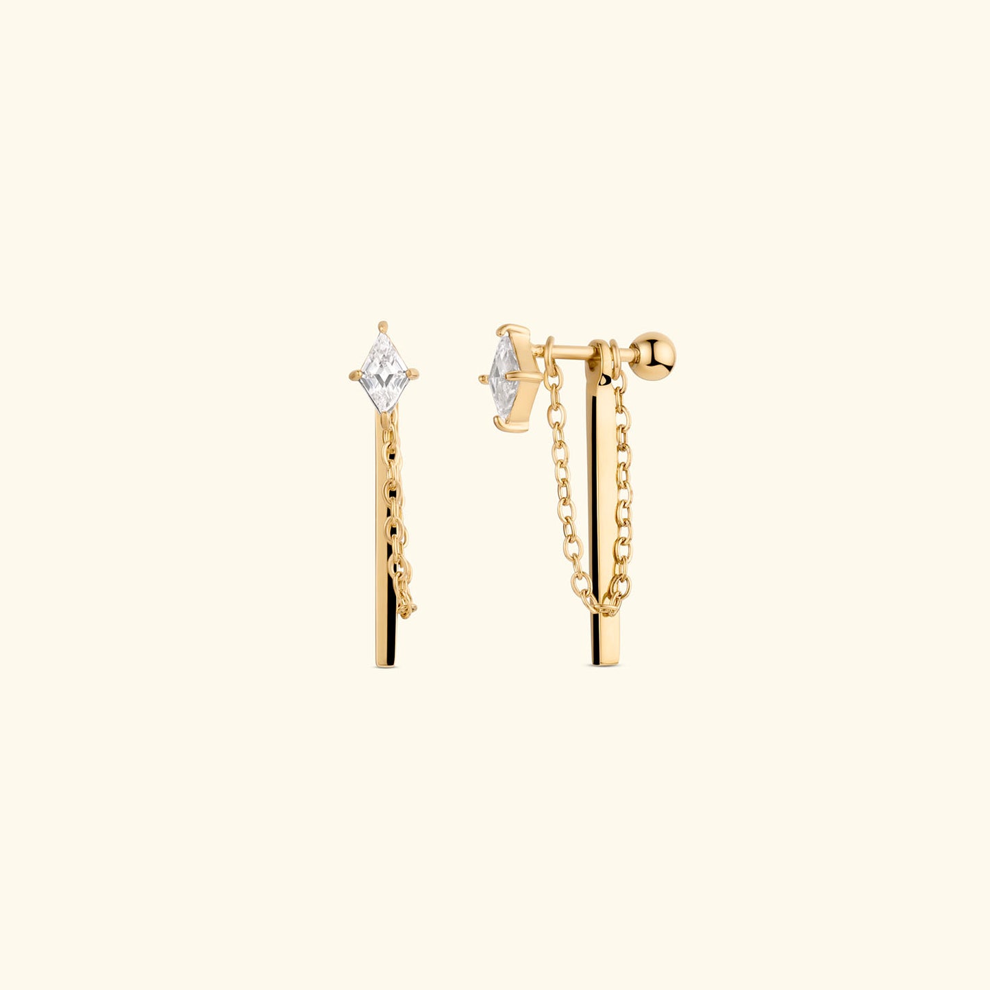 Set the Bar Backdrop Earrings