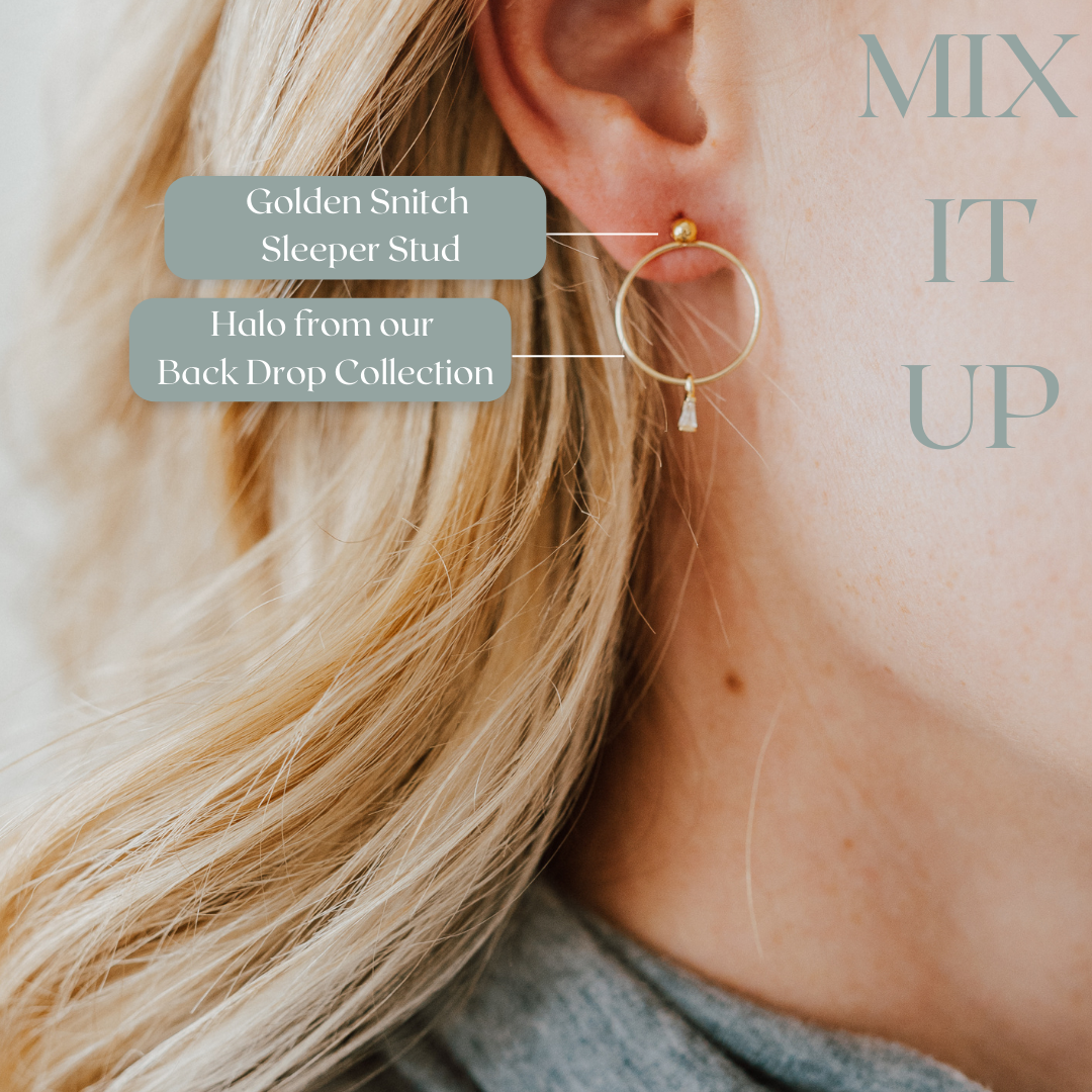 Sleeper stud earrings deals